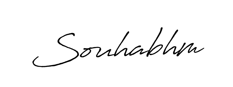 Create a beautiful signature design for name Souhabhm. With this signature (Antro_Vectra_Bolder) fonts, you can make a handwritten signature for free. Souhabhm signature style 7 images and pictures png