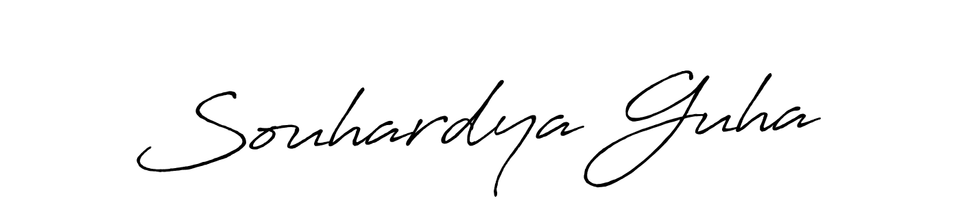 Design your own signature with our free online signature maker. With this signature software, you can create a handwritten (Antro_Vectra_Bolder) signature for name Souhardya Guha. Souhardya Guha signature style 7 images and pictures png