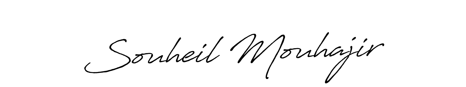 You should practise on your own different ways (Antro_Vectra_Bolder) to write your name (Souheil Mouhajir) in signature. don't let someone else do it for you. Souheil Mouhajir signature style 7 images and pictures png