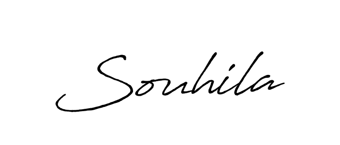 Souhila stylish signature style. Best Handwritten Sign (Antro_Vectra_Bolder) for my name. Handwritten Signature Collection Ideas for my name Souhila. Souhila signature style 7 images and pictures png
