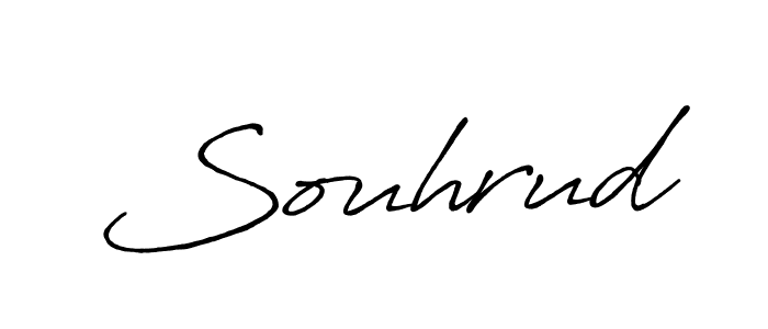 Souhrud stylish signature style. Best Handwritten Sign (Antro_Vectra_Bolder) for my name. Handwritten Signature Collection Ideas for my name Souhrud. Souhrud signature style 7 images and pictures png