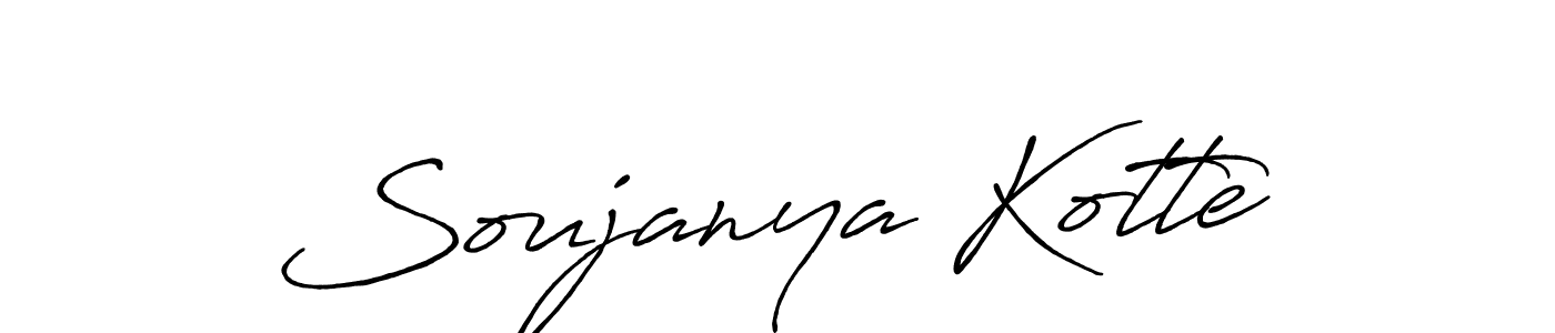 Design your own signature with our free online signature maker. With this signature software, you can create a handwritten (Antro_Vectra_Bolder) signature for name Soujanya Kotte. Soujanya Kotte signature style 7 images and pictures png