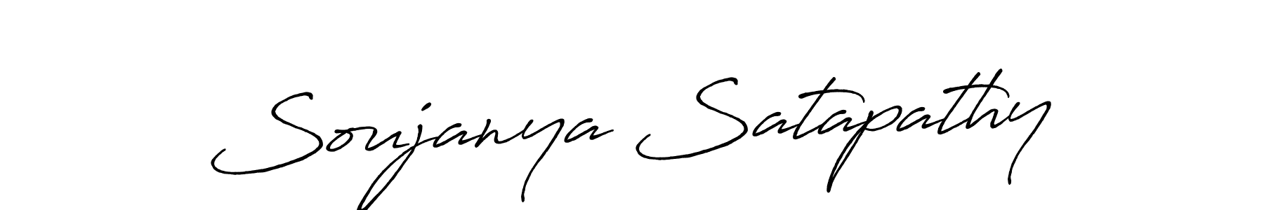 Use a signature maker to create a handwritten signature online. With this signature software, you can design (Antro_Vectra_Bolder) your own signature for name Soujanya Satapathy. Soujanya Satapathy signature style 7 images and pictures png