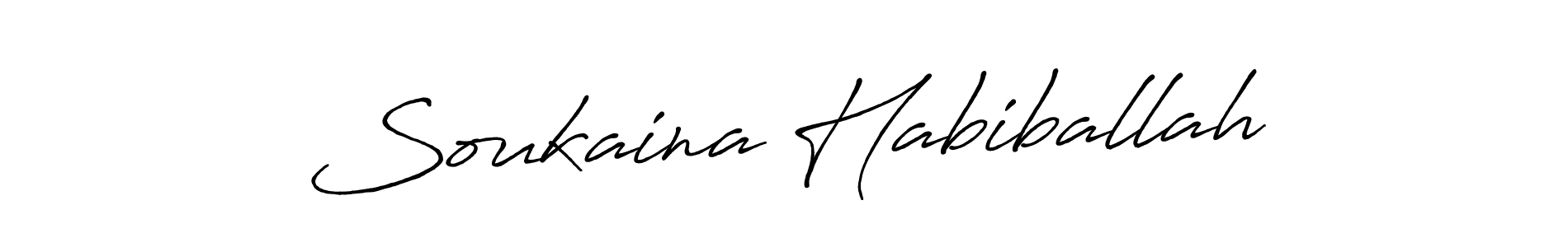 Also You can easily find your signature by using the search form. We will create Soukaina Habiballah name handwritten signature images for you free of cost using Antro_Vectra_Bolder sign style. Soukaina Habiballah signature style 7 images and pictures png