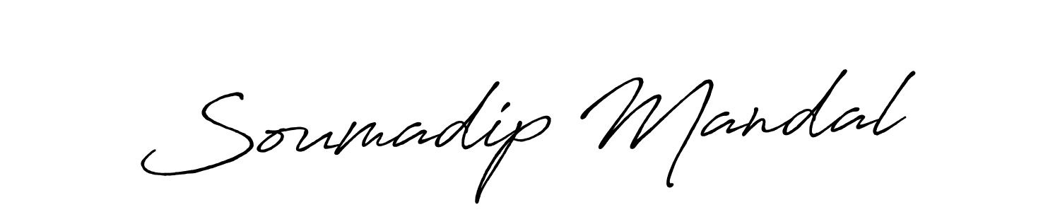 Also we have Soumadip Mandal name is the best signature style. Create professional handwritten signature collection using Antro_Vectra_Bolder autograph style. Soumadip Mandal signature style 7 images and pictures png