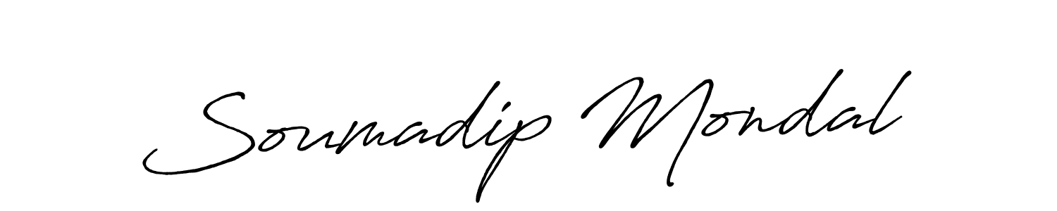 Use a signature maker to create a handwritten signature online. With this signature software, you can design (Antro_Vectra_Bolder) your own signature for name Soumadip Mondal. Soumadip Mondal signature style 7 images and pictures png