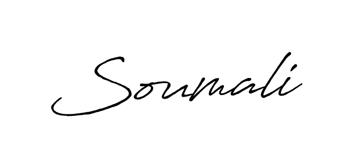 It looks lik you need a new signature style for name Soumali. Design unique handwritten (Antro_Vectra_Bolder) signature with our free signature maker in just a few clicks. Soumali signature style 7 images and pictures png