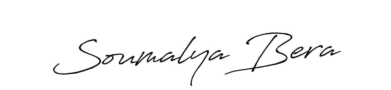 How to make Soumalya Bera name signature. Use Antro_Vectra_Bolder style for creating short signs online. This is the latest handwritten sign. Soumalya Bera signature style 7 images and pictures png