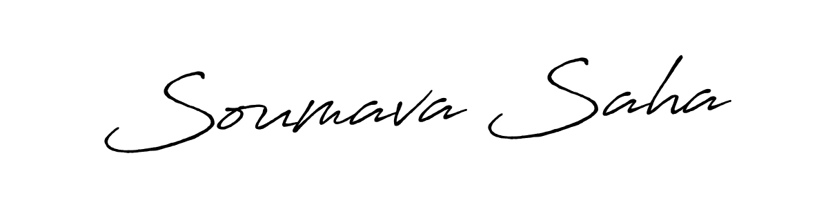 How to make Soumava Saha signature? Antro_Vectra_Bolder is a professional autograph style. Create handwritten signature for Soumava Saha name. Soumava Saha signature style 7 images and pictures png