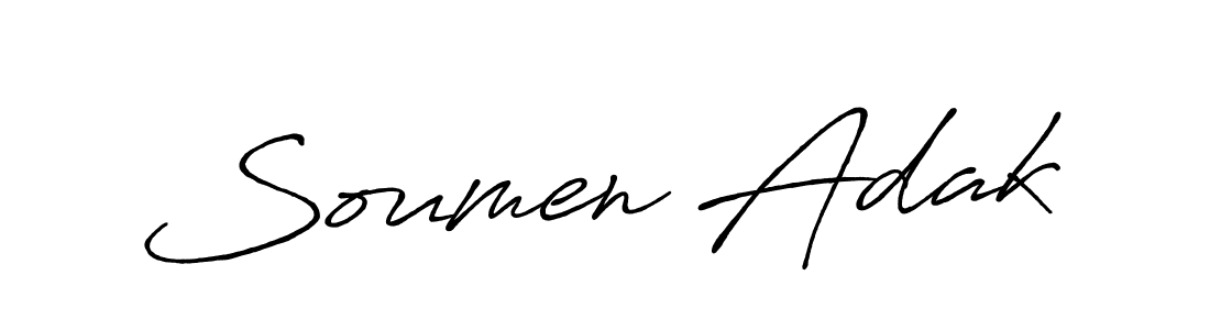 This is the best signature style for the Soumen Adak name. Also you like these signature font (Antro_Vectra_Bolder). Mix name signature. Soumen Adak signature style 7 images and pictures png