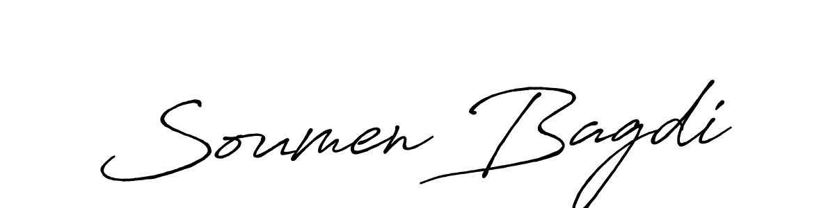 Also You can easily find your signature by using the search form. We will create Soumen Bagdi name handwritten signature images for you free of cost using Antro_Vectra_Bolder sign style. Soumen Bagdi signature style 7 images and pictures png