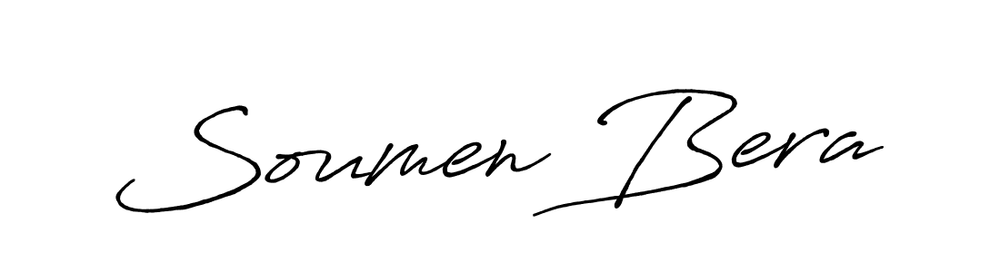 Make a beautiful signature design for name Soumen Bera. With this signature (Antro_Vectra_Bolder) style, you can create a handwritten signature for free. Soumen Bera signature style 7 images and pictures png