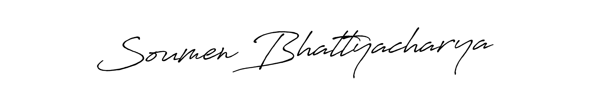 It looks lik you need a new signature style for name Soumen Bhattyacharya. Design unique handwritten (Antro_Vectra_Bolder) signature with our free signature maker in just a few clicks. Soumen Bhattyacharya signature style 7 images and pictures png