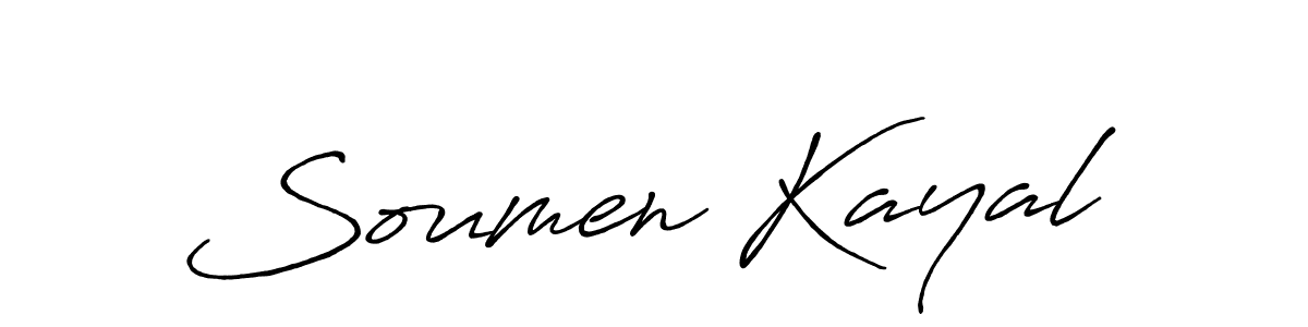 Design your own signature with our free online signature maker. With this signature software, you can create a handwritten (Antro_Vectra_Bolder) signature for name Soumen Kayal. Soumen Kayal signature style 7 images and pictures png