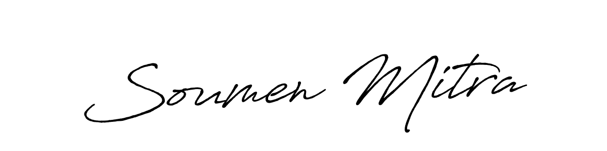 Antro_Vectra_Bolder is a professional signature style that is perfect for those who want to add a touch of class to their signature. It is also a great choice for those who want to make their signature more unique. Get Soumen Mitra name to fancy signature for free. Soumen Mitra signature style 7 images and pictures png
