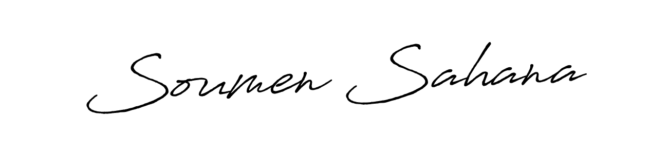 Also You can easily find your signature by using the search form. We will create Soumen Sahana name handwritten signature images for you free of cost using Antro_Vectra_Bolder sign style. Soumen Sahana signature style 7 images and pictures png