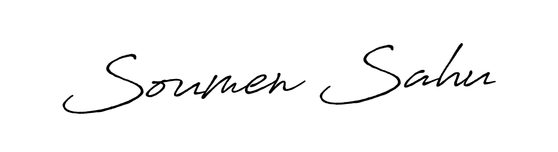 The best way (Antro_Vectra_Bolder) to make a short signature is to pick only two or three words in your name. The name Soumen Sahu include a total of six letters. For converting this name. Soumen Sahu signature style 7 images and pictures png