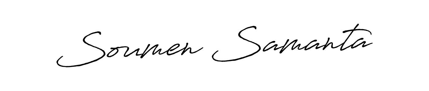 How to Draw Soumen Samanta signature style? Antro_Vectra_Bolder is a latest design signature styles for name Soumen Samanta. Soumen Samanta signature style 7 images and pictures png