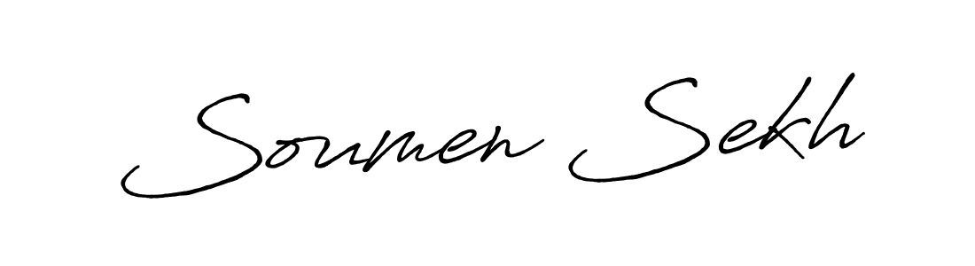 Make a short Soumen Sekh signature style. Manage your documents anywhere anytime using Antro_Vectra_Bolder. Create and add eSignatures, submit forms, share and send files easily. Soumen Sekh signature style 7 images and pictures png