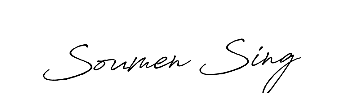 Also we have Soumen Sing name is the best signature style. Create professional handwritten signature collection using Antro_Vectra_Bolder autograph style. Soumen Sing signature style 7 images and pictures png