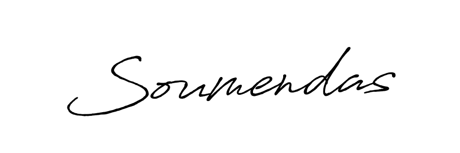 Make a beautiful signature design for name Soumendas. With this signature (Antro_Vectra_Bolder) style, you can create a handwritten signature for free. Soumendas signature style 7 images and pictures png