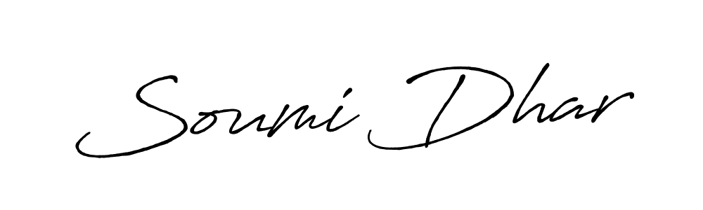 Use a signature maker to create a handwritten signature online. With this signature software, you can design (Antro_Vectra_Bolder) your own signature for name Soumi Dhar. Soumi Dhar signature style 7 images and pictures png
