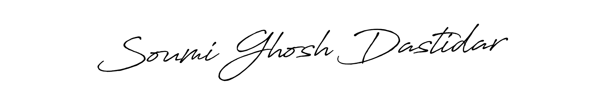 Soumi Ghosh Dastidar stylish signature style. Best Handwritten Sign (Antro_Vectra_Bolder) for my name. Handwritten Signature Collection Ideas for my name Soumi Ghosh Dastidar. Soumi Ghosh Dastidar signature style 7 images and pictures png
