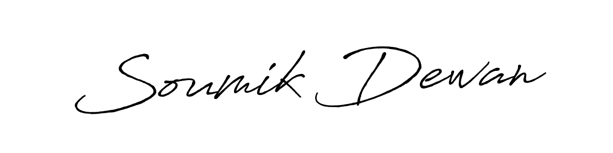 Create a beautiful signature design for name Soumik Dewan. With this signature (Antro_Vectra_Bolder) fonts, you can make a handwritten signature for free. Soumik Dewan signature style 7 images and pictures png