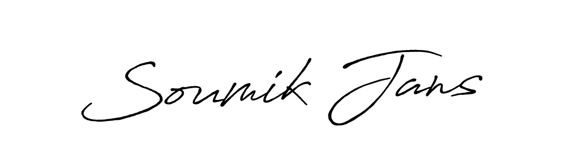 Create a beautiful signature design for name Soumik Jans. With this signature (Antro_Vectra_Bolder) fonts, you can make a handwritten signature for free. Soumik Jans signature style 7 images and pictures png