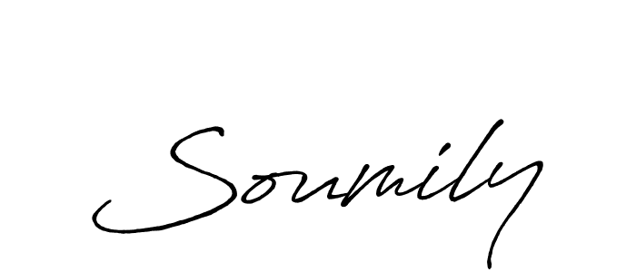 Make a beautiful signature design for name Soumily. Use this online signature maker to create a handwritten signature for free. Soumily signature style 7 images and pictures png