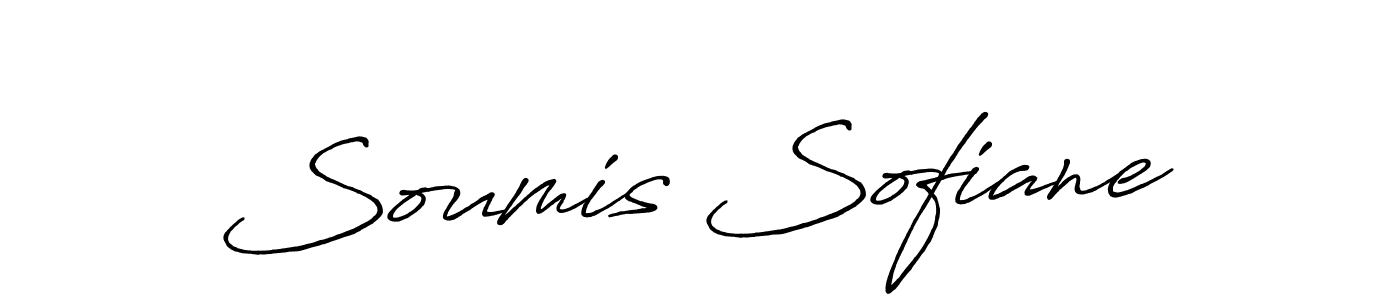 How to make Soumis Sofiane name signature. Use Antro_Vectra_Bolder style for creating short signs online. This is the latest handwritten sign. Soumis Sofiane signature style 7 images and pictures png