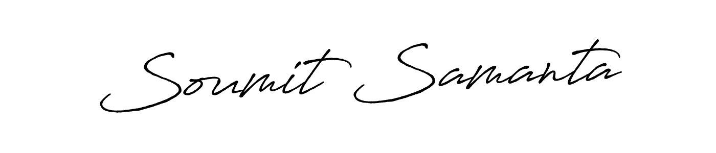 Design your own signature with our free online signature maker. With this signature software, you can create a handwritten (Antro_Vectra_Bolder) signature for name Soumit Samanta. Soumit Samanta signature style 7 images and pictures png