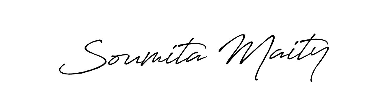Soumita Maity stylish signature style. Best Handwritten Sign (Antro_Vectra_Bolder) for my name. Handwritten Signature Collection Ideas for my name Soumita Maity. Soumita Maity signature style 7 images and pictures png