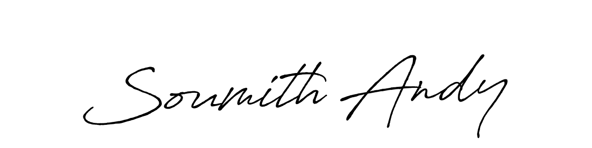 Also You can easily find your signature by using the search form. We will create Soumith Andy name handwritten signature images for you free of cost using Antro_Vectra_Bolder sign style. Soumith Andy signature style 7 images and pictures png