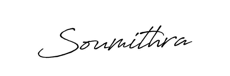 Make a beautiful signature design for name Soumithra. With this signature (Antro_Vectra_Bolder) style, you can create a handwritten signature for free. Soumithra signature style 7 images and pictures png