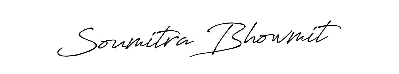 Make a beautiful signature design for name Soumitra Bhowmit. With this signature (Antro_Vectra_Bolder) style, you can create a handwritten signature for free. Soumitra Bhowmit signature style 7 images and pictures png