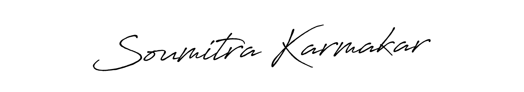 Make a beautiful signature design for name Soumitra Karmakar. With this signature (Antro_Vectra_Bolder) style, you can create a handwritten signature for free. Soumitra Karmakar signature style 7 images and pictures png