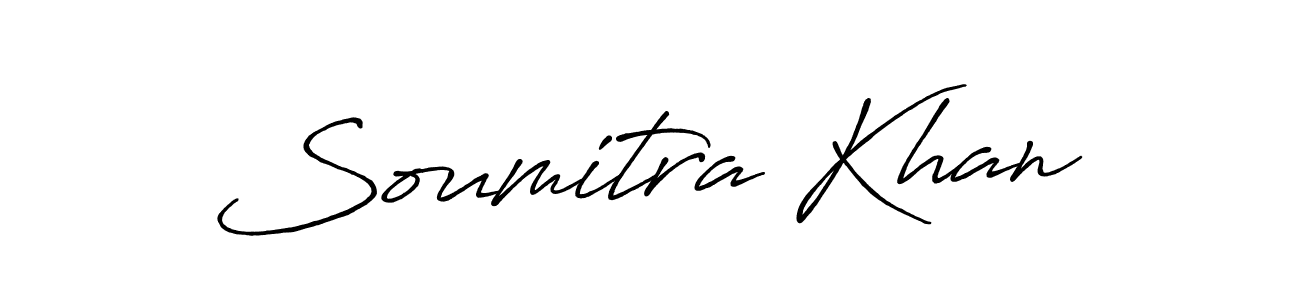 How to make Soumitra Khan name signature. Use Antro_Vectra_Bolder style for creating short signs online. This is the latest handwritten sign. Soumitra Khan signature style 7 images and pictures png
