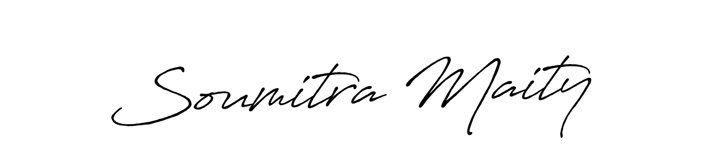 Design your own signature with our free online signature maker. With this signature software, you can create a handwritten (Antro_Vectra_Bolder) signature for name Soumitra Maity. Soumitra Maity signature style 7 images and pictures png