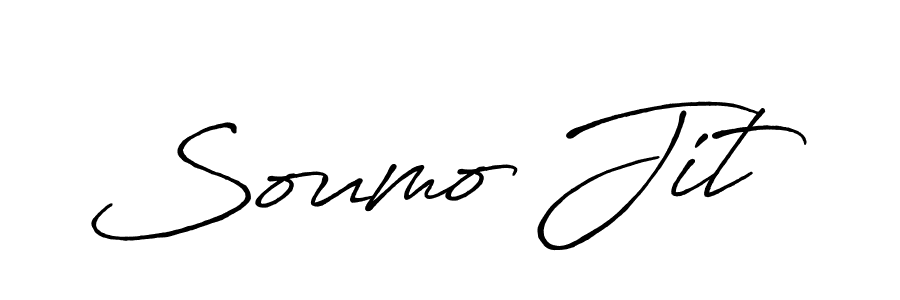 Create a beautiful signature design for name Soumo Jit. With this signature (Antro_Vectra_Bolder) fonts, you can make a handwritten signature for free. Soumo Jit signature style 7 images and pictures png