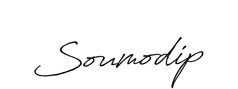 Use a signature maker to create a handwritten signature online. With this signature software, you can design (Antro_Vectra_Bolder) your own signature for name Soumodip. Soumodip signature style 7 images and pictures png