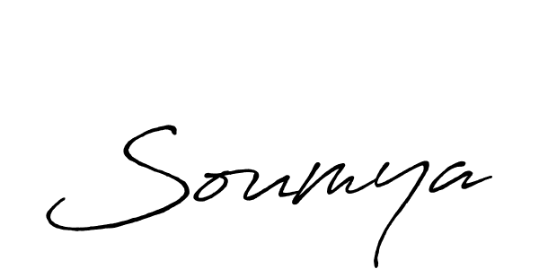 Design your own signature with our free online signature maker. With this signature software, you can create a handwritten (Antro_Vectra_Bolder) signature for name Soumya. Soumya signature style 7 images and pictures png