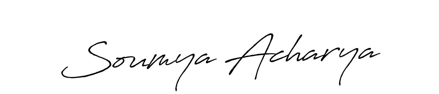 It looks lik you need a new signature style for name Soumya Acharya. Design unique handwritten (Antro_Vectra_Bolder) signature with our free signature maker in just a few clicks. Soumya Acharya signature style 7 images and pictures png