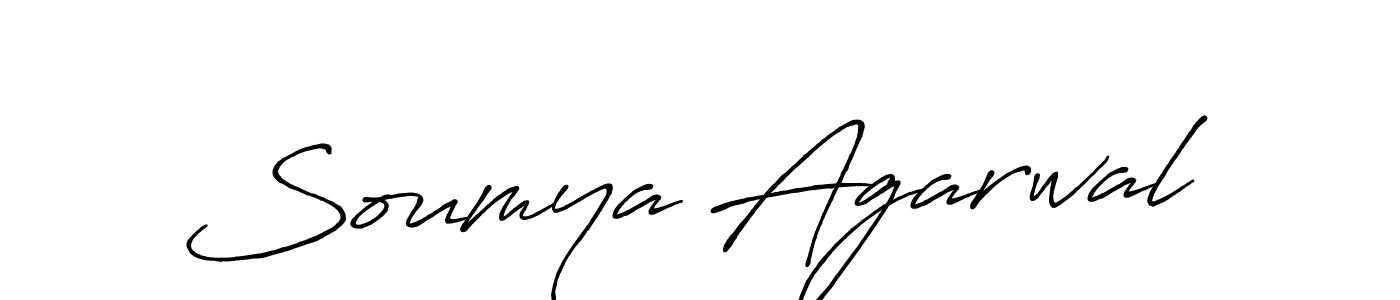 Soumya Agarwal stylish signature style. Best Handwritten Sign (Antro_Vectra_Bolder) for my name. Handwritten Signature Collection Ideas for my name Soumya Agarwal. Soumya Agarwal signature style 7 images and pictures png