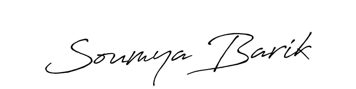 Use a signature maker to create a handwritten signature online. With this signature software, you can design (Antro_Vectra_Bolder) your own signature for name Soumya Barik. Soumya Barik signature style 7 images and pictures png