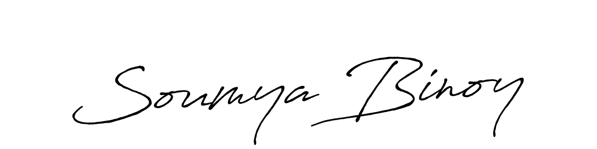 Make a short Soumya Binoy signature style. Manage your documents anywhere anytime using Antro_Vectra_Bolder. Create and add eSignatures, submit forms, share and send files easily. Soumya Binoy signature style 7 images and pictures png