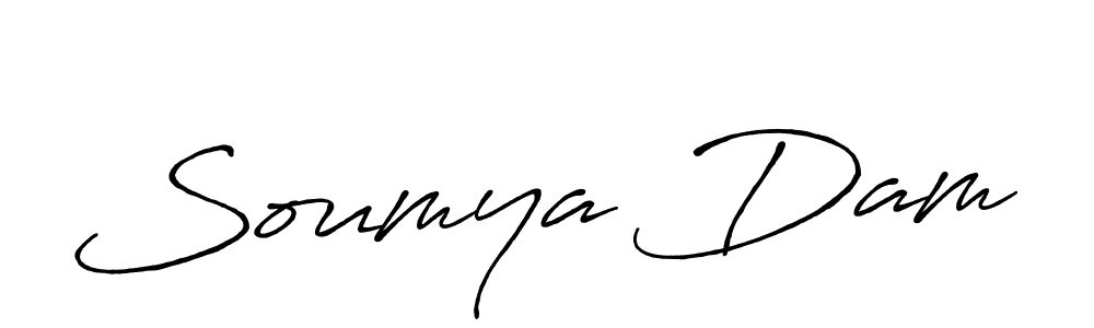Make a beautiful signature design for name Soumya Dam. Use this online signature maker to create a handwritten signature for free. Soumya Dam signature style 7 images and pictures png