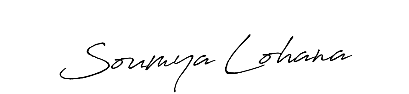 Also we have Soumya Lohana name is the best signature style. Create professional handwritten signature collection using Antro_Vectra_Bolder autograph style. Soumya Lohana signature style 7 images and pictures png