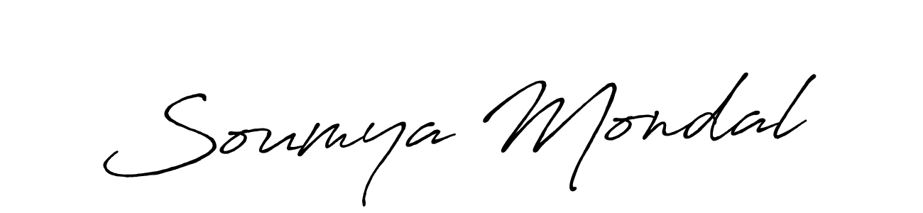 Also we have Soumya Mondal name is the best signature style. Create professional handwritten signature collection using Antro_Vectra_Bolder autograph style. Soumya Mondal signature style 7 images and pictures png