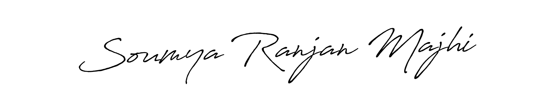 How to make Soumya Ranjan Majhi name signature. Use Antro_Vectra_Bolder style for creating short signs online. This is the latest handwritten sign. Soumya Ranjan Majhi signature style 7 images and pictures png